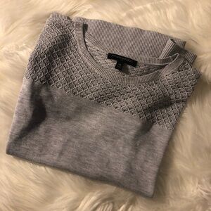banana republic gray short sleeve sweater
